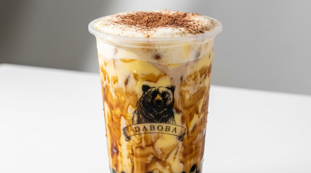 Crème Brûlée Roasted Pearl Milk Tea.