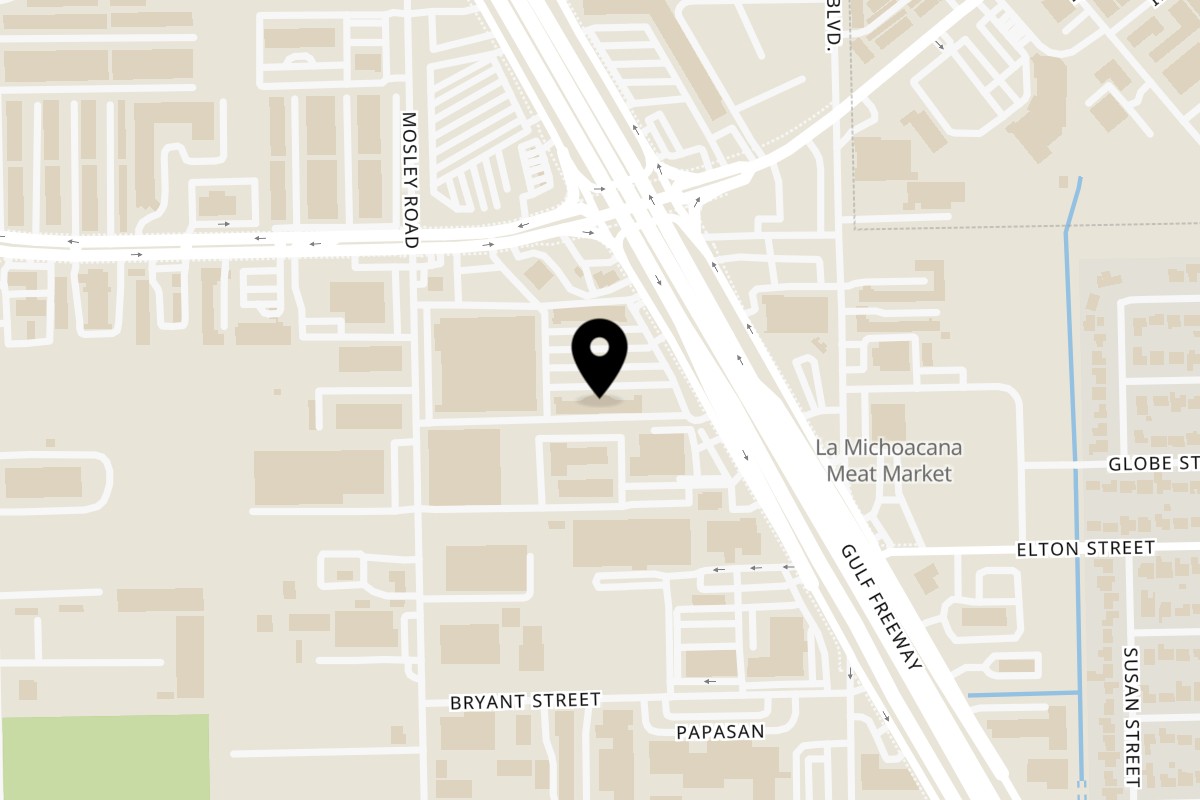 Map showing the location of DABOBA Gulf Fwy on 9820 Gulf Fwy Ste C-3C in Houston