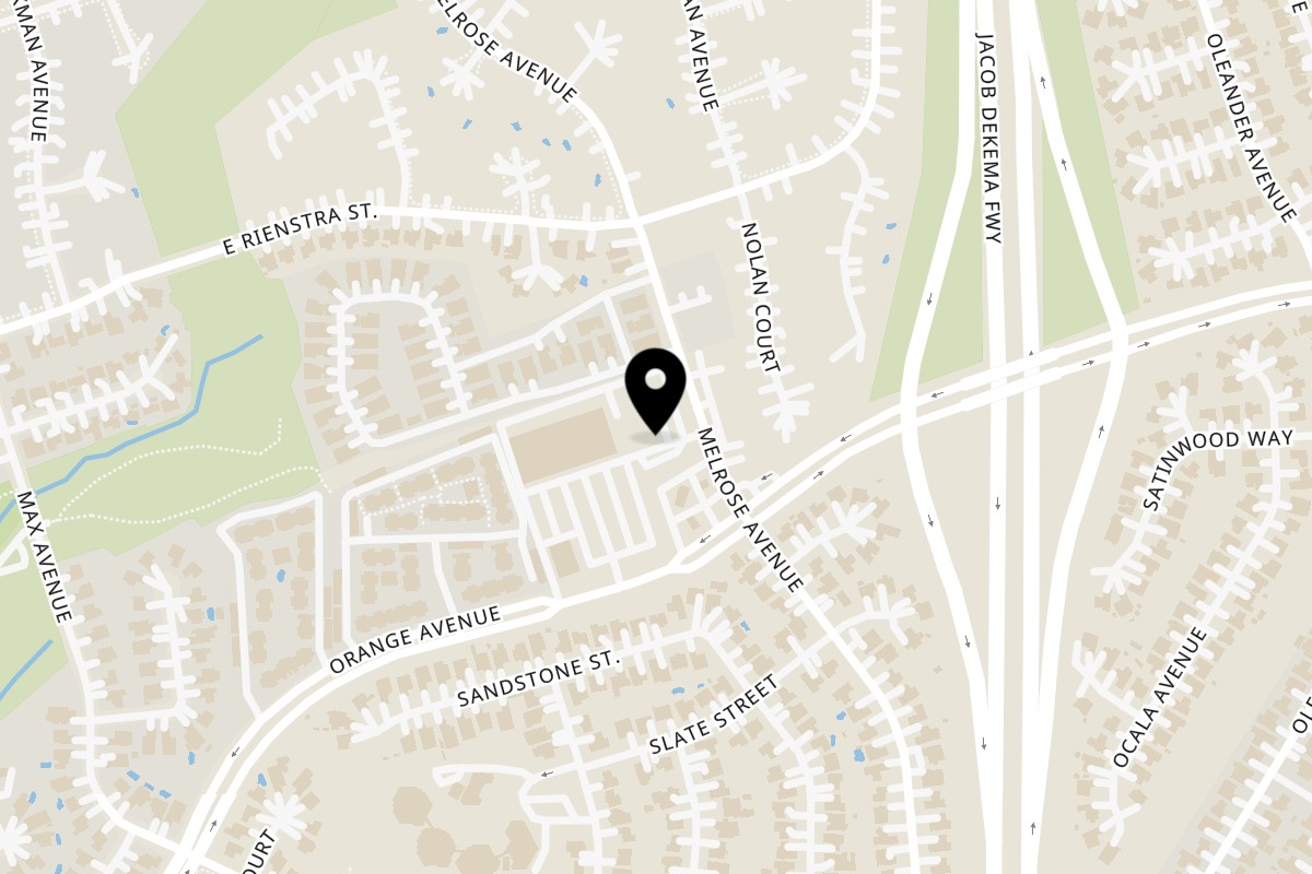 Map showing the location of DABOBA Chula Vista on 1478 Melrose Ave in Chula Vista